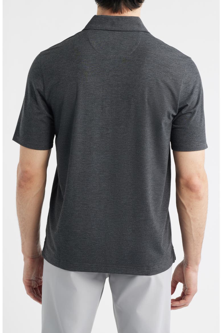 XC+™ Apex Heathered Performance Polo, Alternate, color, CHARCOAL HEATHER