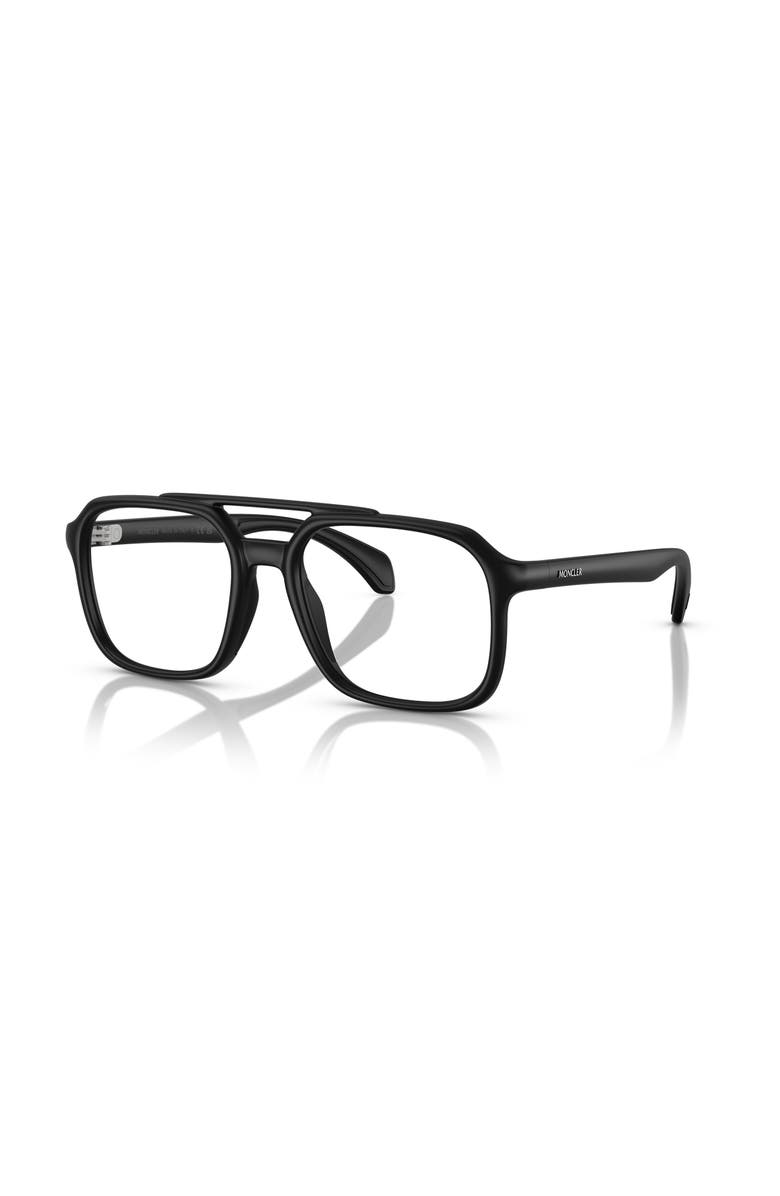Moncler 54mm Square optical glasses, Main, color, Black