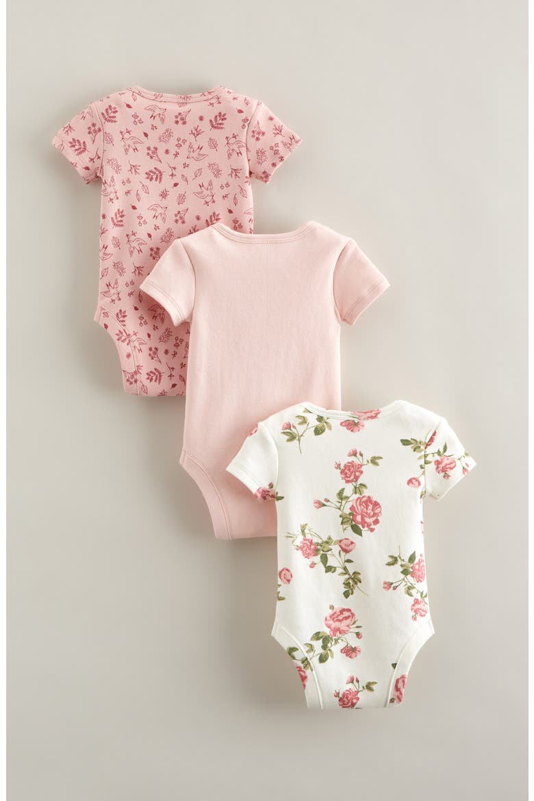 Assorted 3-Pack Bodysuits, Alternate, color, PINK ZEPHYR FLORAL BIRD PACK