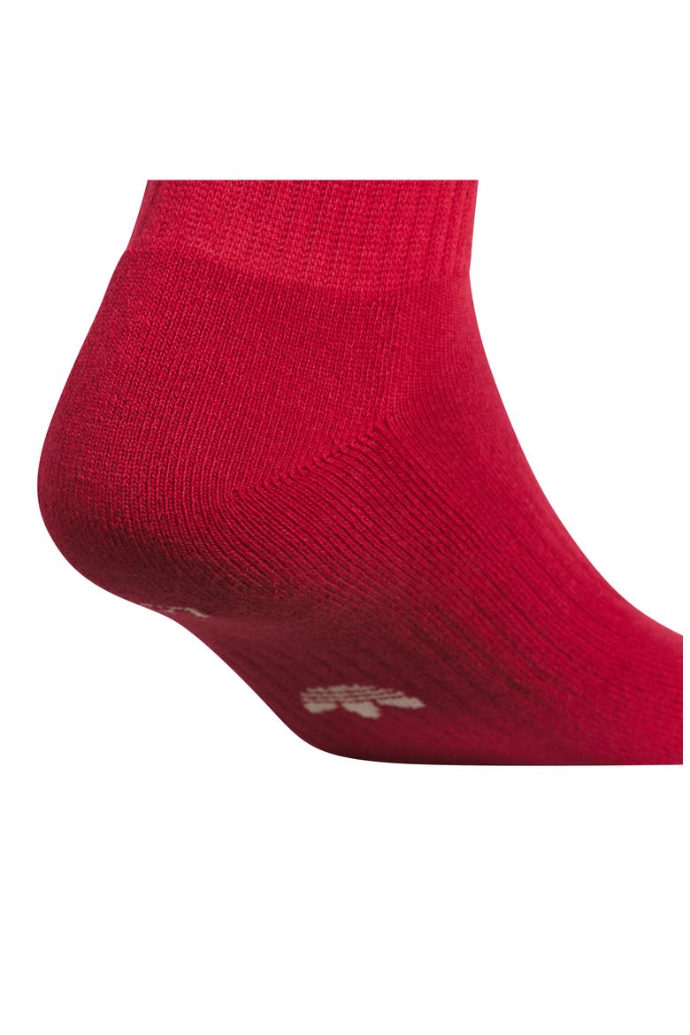 Trefoil 3.0 3-Pack Assorted High Quarter Socks, Alternate, color, TEAM RED/ YELLOW/ INDIGO