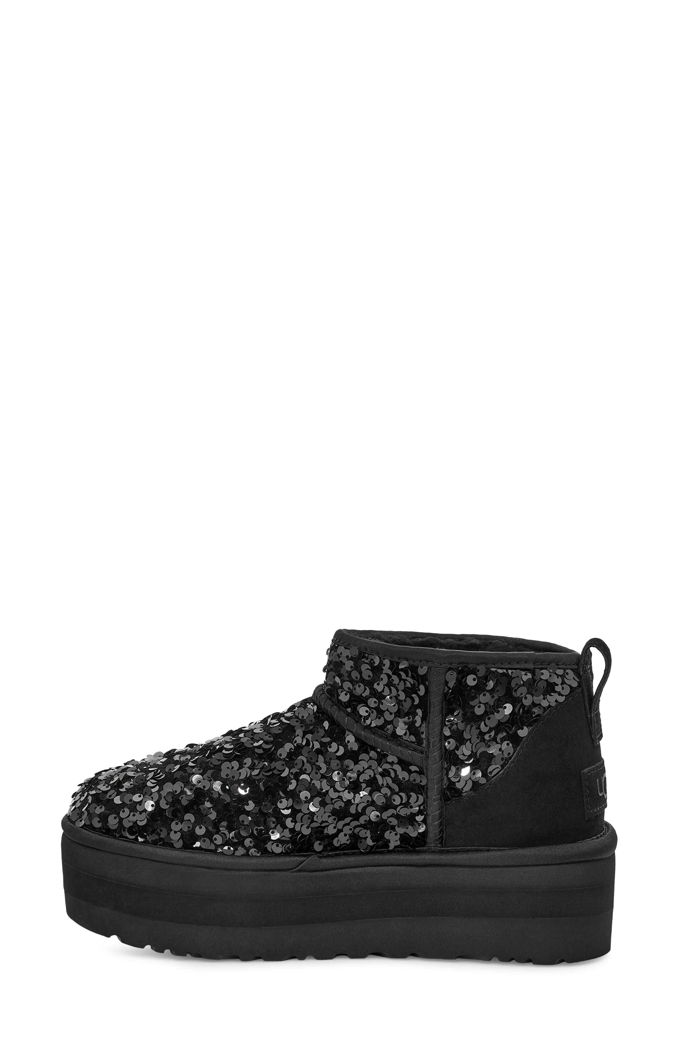 UGG<sup>®</sup> Ultra Mini Chunky Sequin Boot, Alternate, color, 