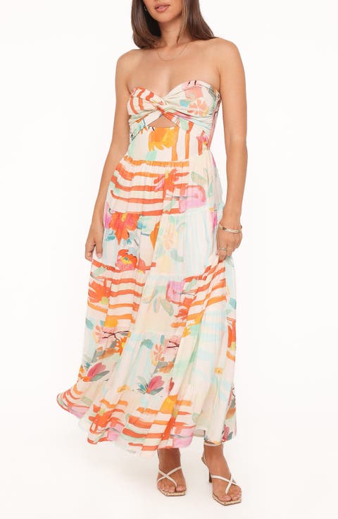 Sitara Strapless Midi Dress