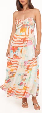 Petal & Pup Sitara Strapless Midi Dress
