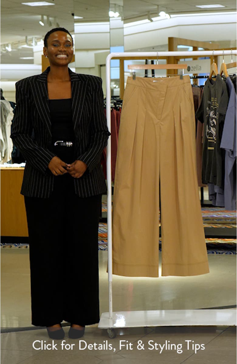 Heron Pleated Wide Leg Pants, sales video thumbnail
