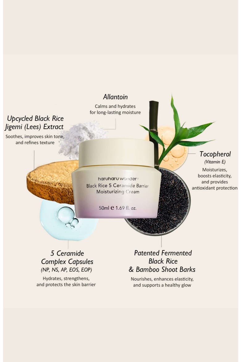 Black Rice 5 Ceramide Barrier Moisturizing Cream, Alternate, color, None