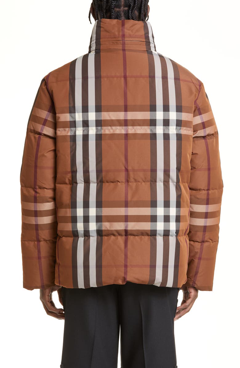 Burberry Digby Reversible Check Puffer Jacket, Alternate, color, 
