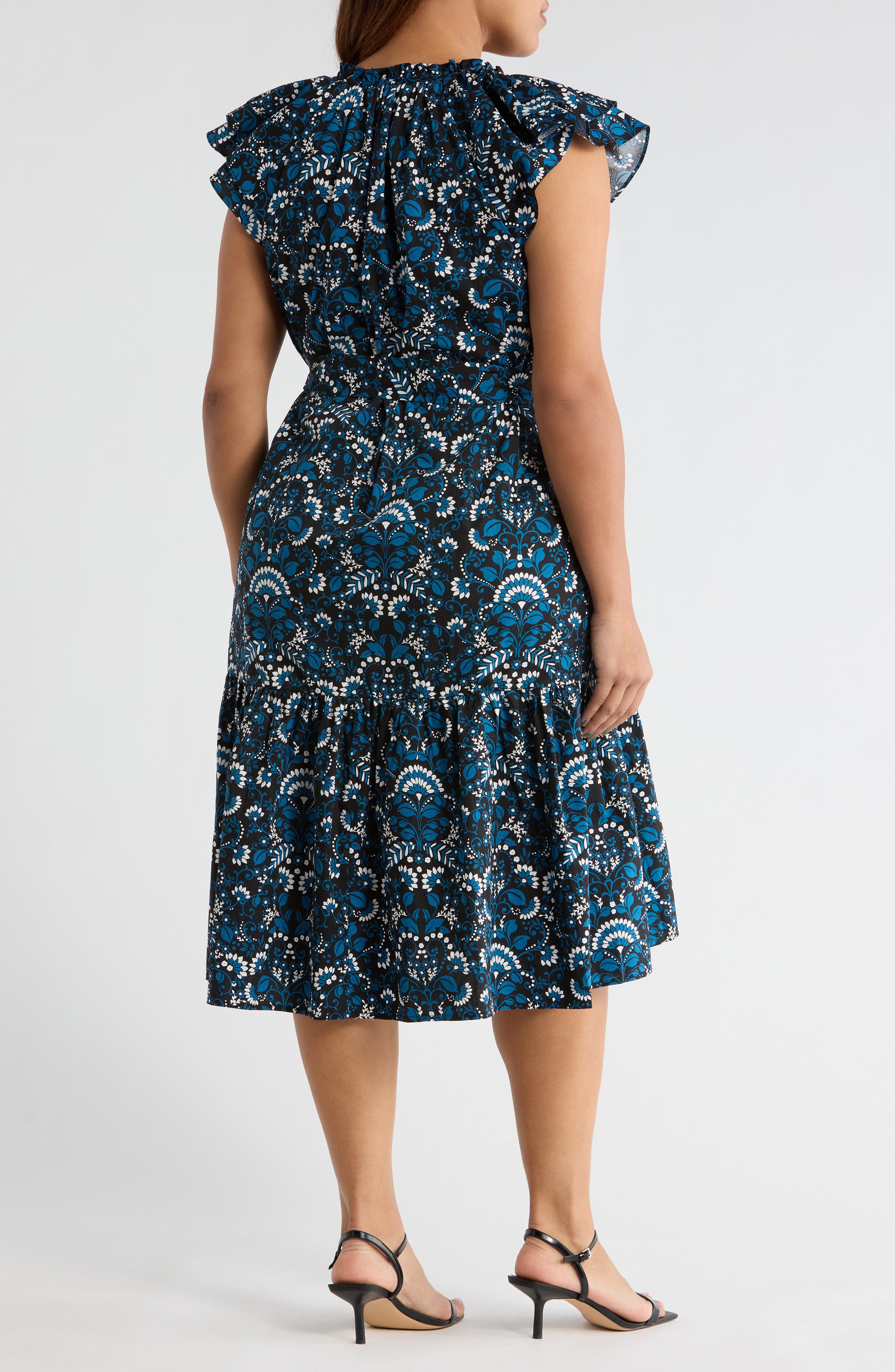 Etta Floral Button Midi Dress - image 2