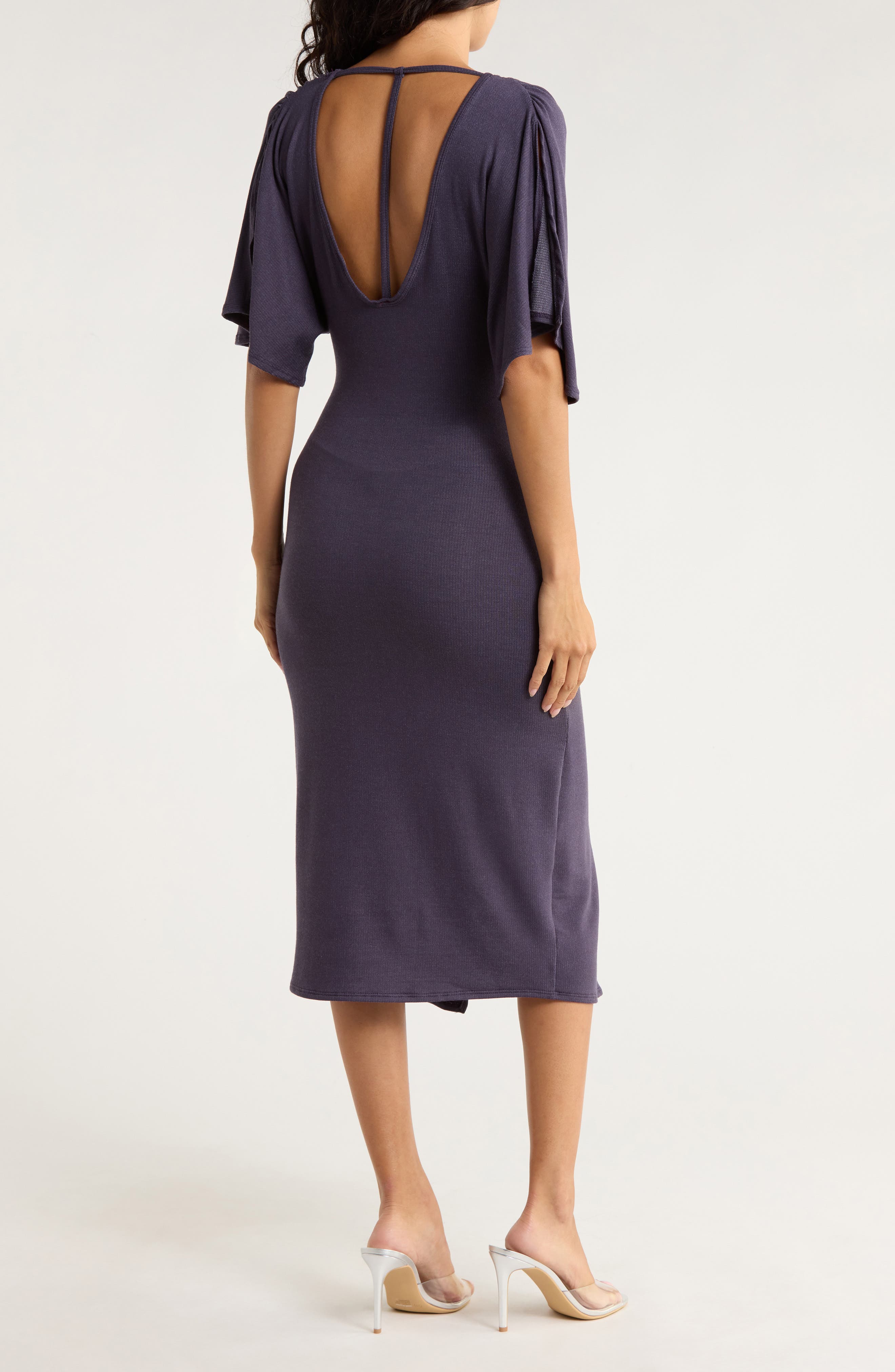 Flutter Sleeve Midi Dress - image 4
