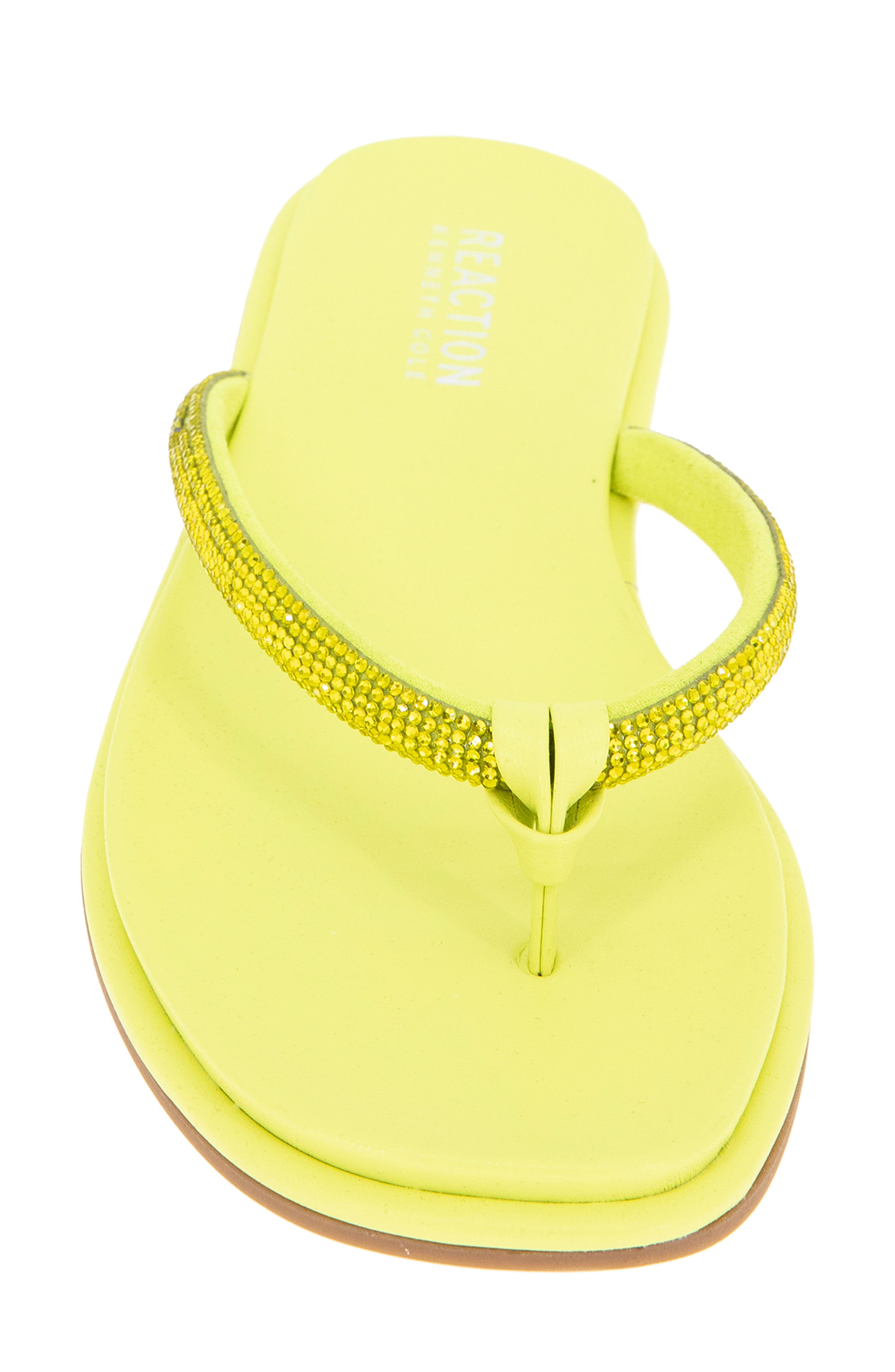 Wynwood Crystal Strap Flip Flop, Alternate, color, LIMEADE