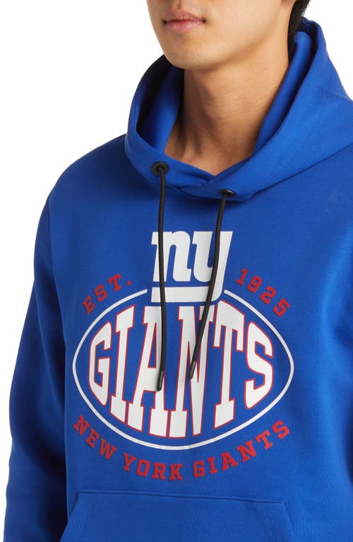 Shop Hugo Boss Boss X Nfl Touchback Graphic Hoodie In New York Giants Dark Blue