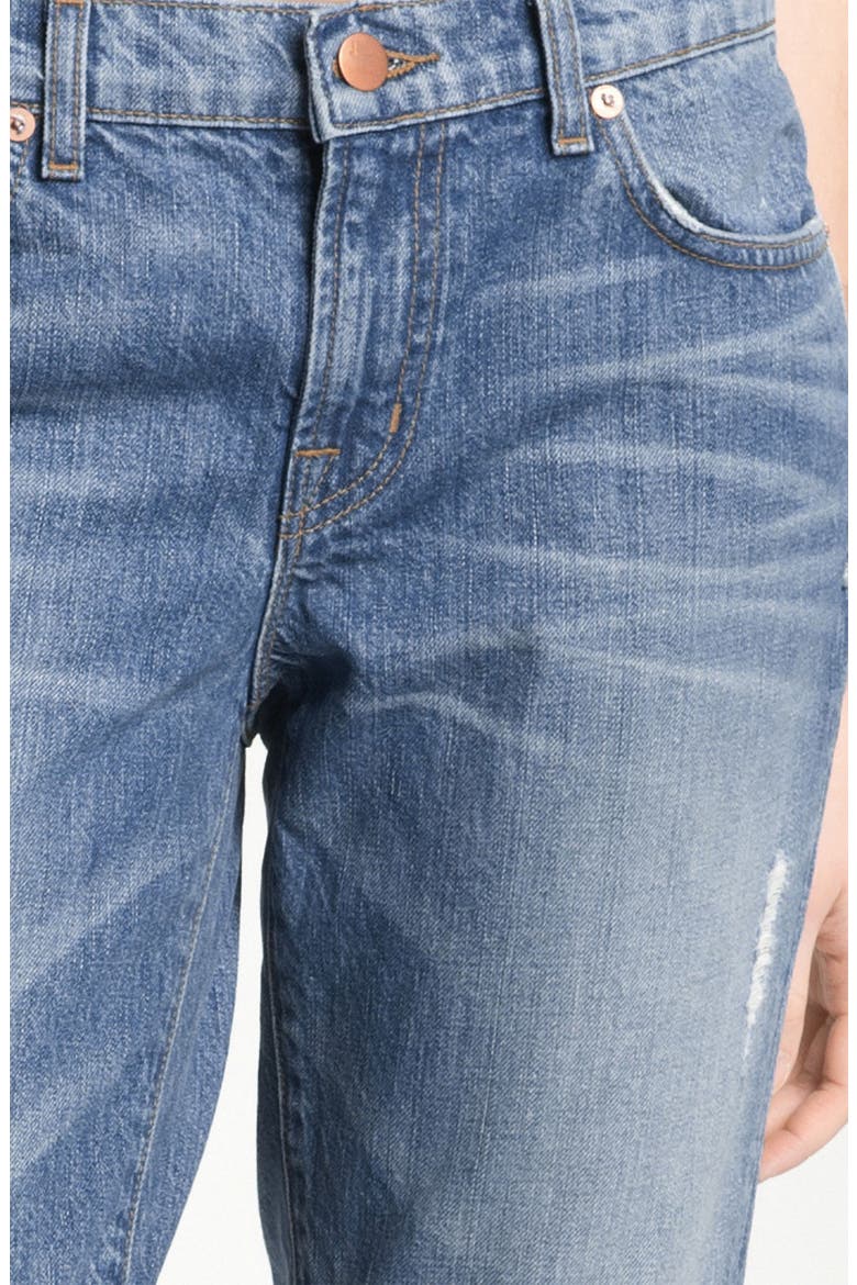 'Aiden' Distressed Boyfriend Fit Jeans, Alternate, color, GEMINI