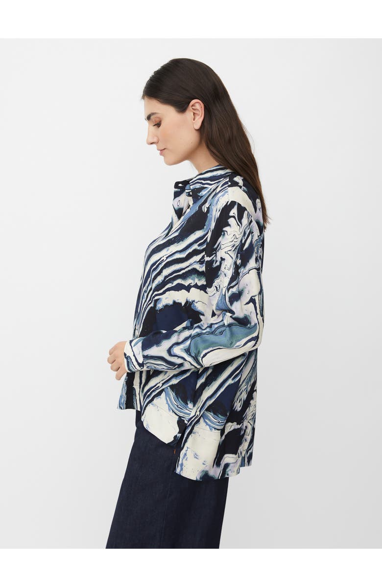 Masai Copenhagen MaImanja Long Sleeve Collared Shirt, Alternate, color, Wisteria