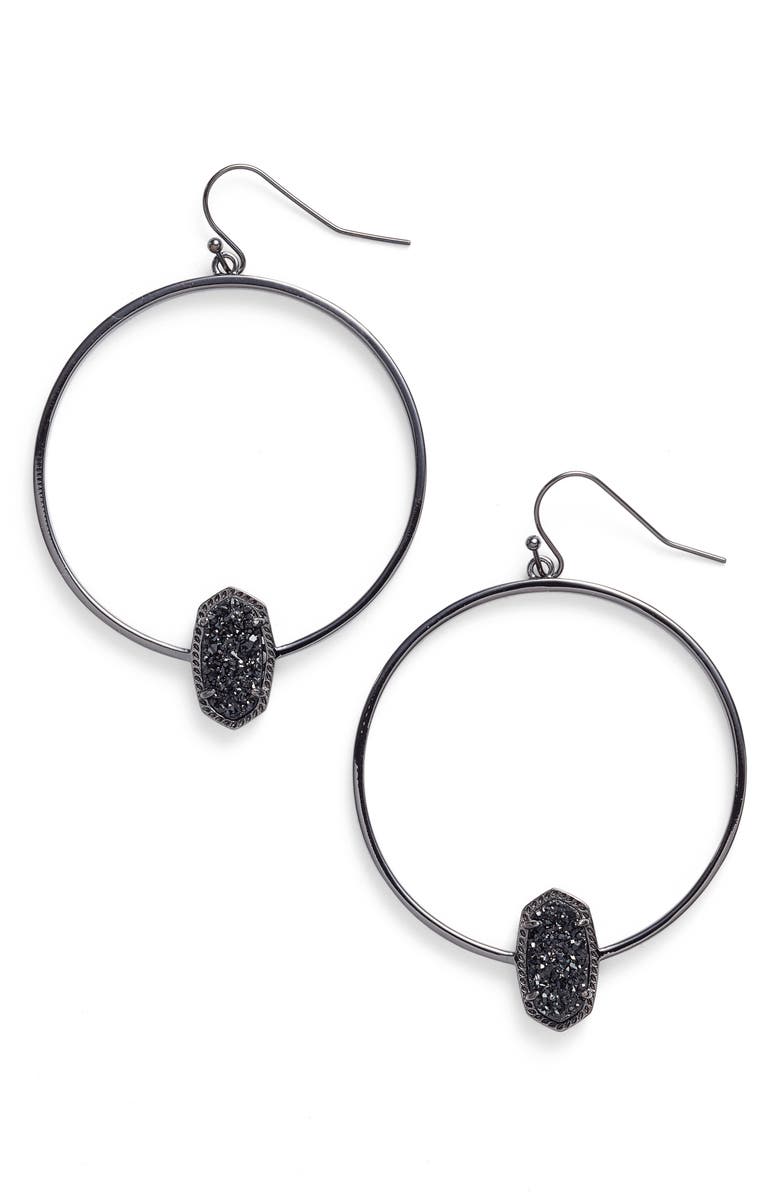 Kendra Scott Elora Frontal Hoop Earrings, Main, color, 