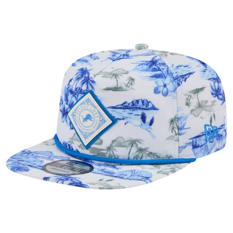 Men's New Era  White Detroit Lions Adventure Snapback Golfer Hat