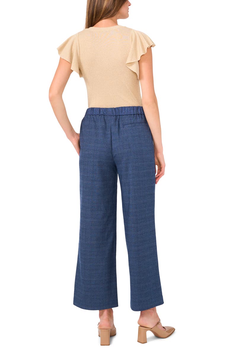 Vince Camuto Metallic Knit Flutter Sleeve Top, Alternate, color, 