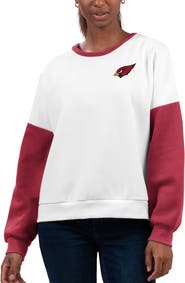 G-III 4HER BY CARL BANKS Women's G-III 4Her by Carl Banks White Arizona Cardinals A-Game Pullover Sweatshirt