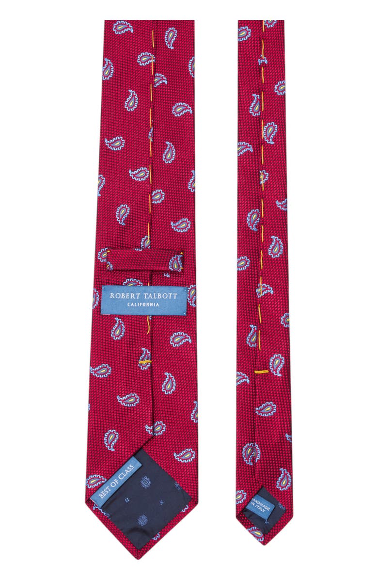 Robert Talbott Robert Pine Jacquard Best of Class Necktie, Alternate, color, Red
