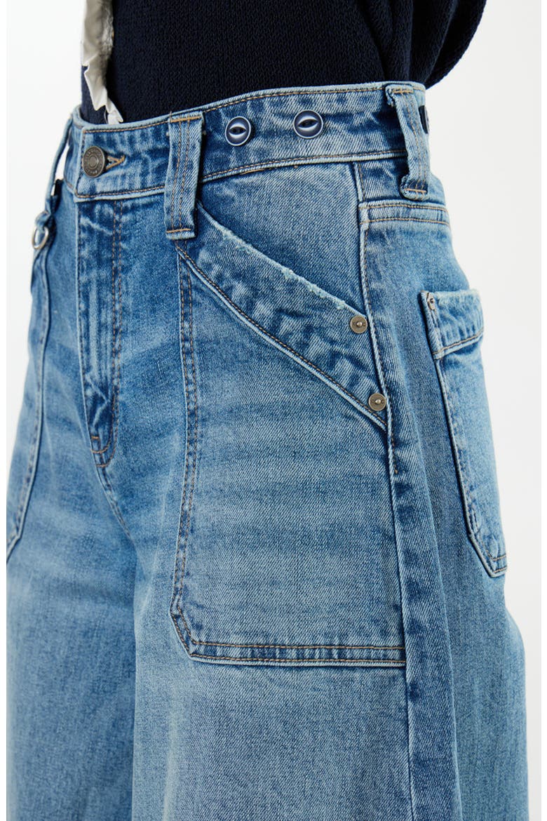 Madelyn High Rise Endless Wide Flare Jeans, Alternate, color, Medium Dark