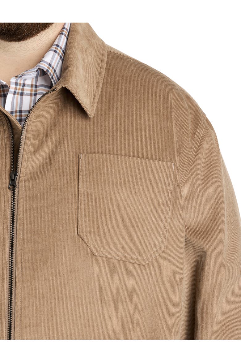 Big & Tall Corduroy Coat, Alternate, color, PORTABELLA