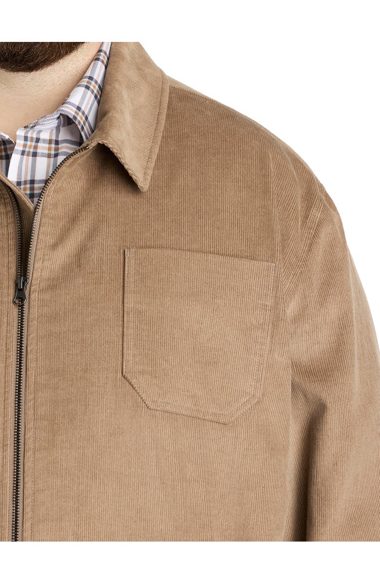 True Nation by DXL Big 
Tall Corduroy Coat, Alternate, color, Portabella