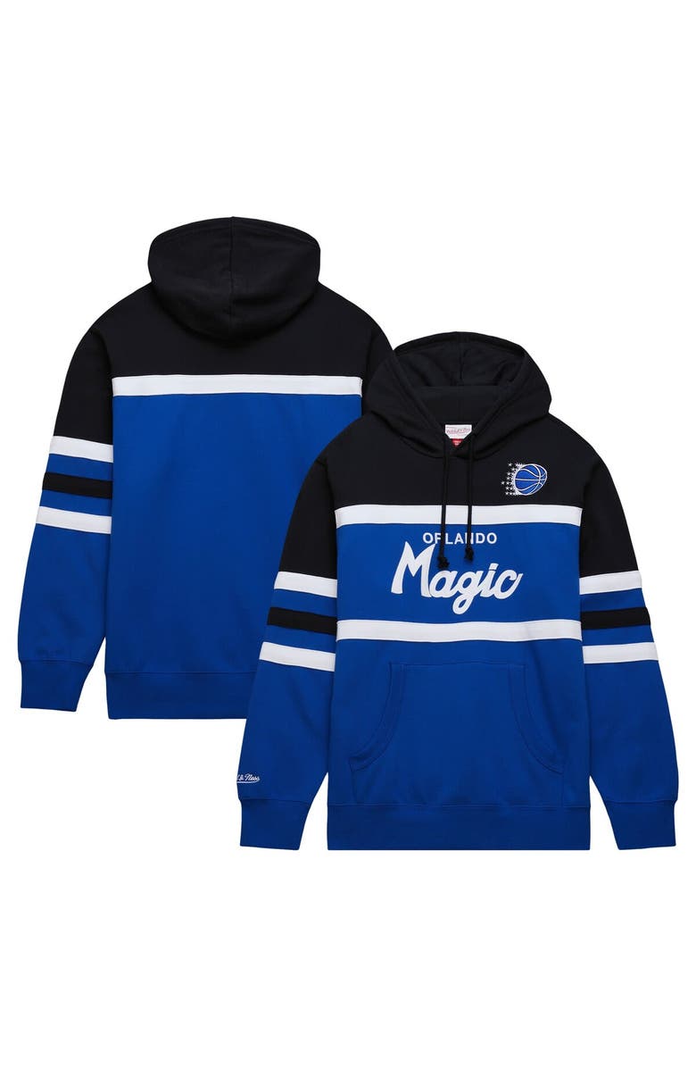 Mitchell & Ness Men's Mitchell & Ness Blue/Black Orlando Magic Head Coach Pullover Hoodie, Alternate, color, Blue