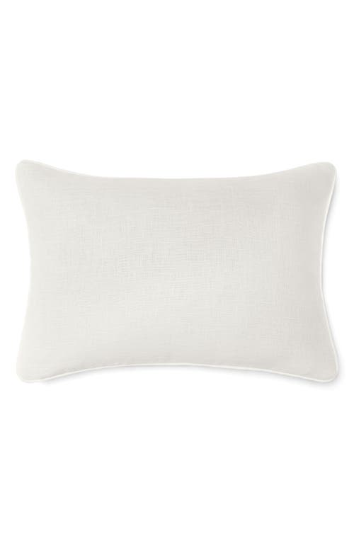 Sferra Manarola Reversible Slub Linen Decorative Pillow In Gray