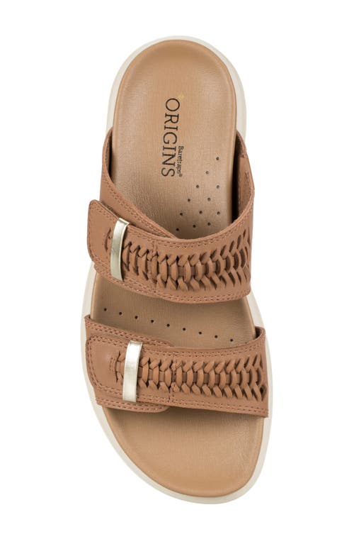 Baretraps Women's Origins Haliah Slide Slip-on Sandals In Tan Leather