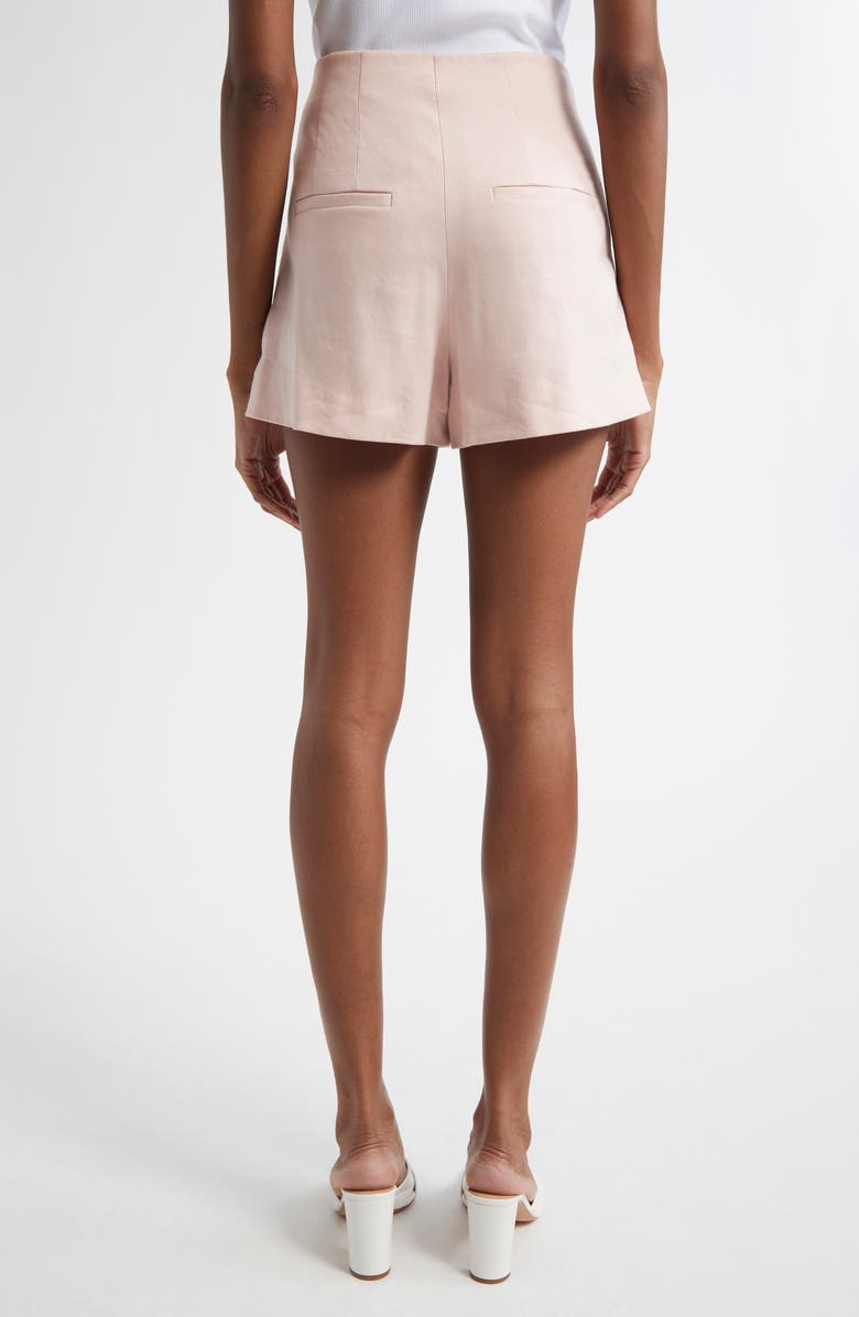 Jazmin High Waist Linen Blend Shorts
