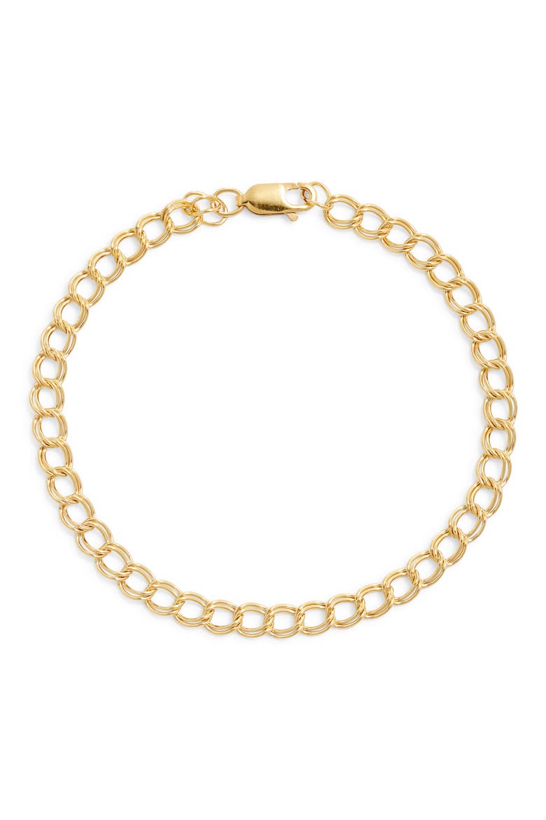Curb Chain Bracelet, Main, color, GOLD FILL