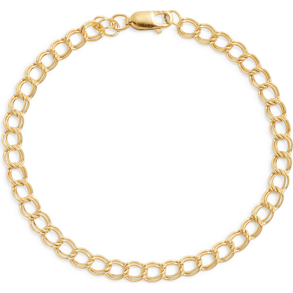 Nashelle Curb Chain Bracelet In Gold Fill