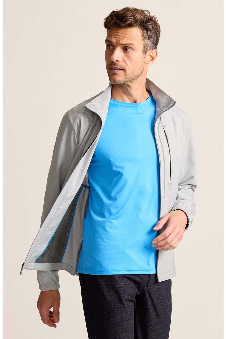 On Par Pro Water Repellent Zip Jacket, Alternate, color, HARBOR MIST