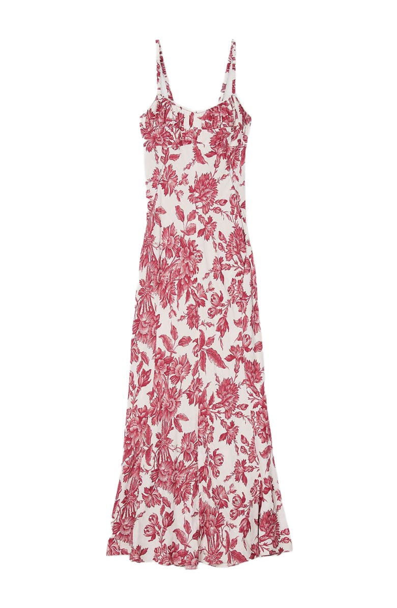 SANDRO Floral print maxi dress, Alternate, color, 
