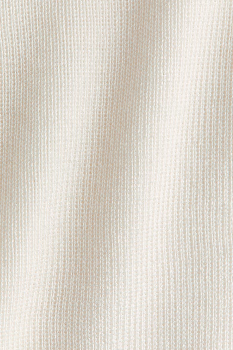 Lyocell-blend Fine-knit Mock Turtleneck Top, Alternate, color, Cream