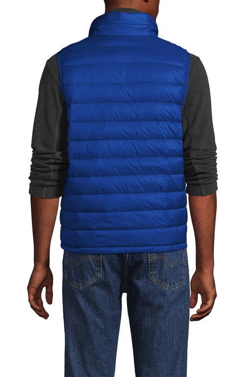Lands' End Wanderweight Ultralight Packable Down Vest In Nautical Blue