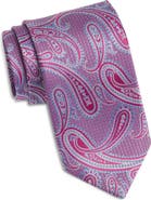 David Donahue X-Long Paisley Silk Tie