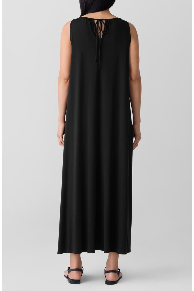 Sleeveless Jersey Maxi Dress, Alternate, color, BLACK