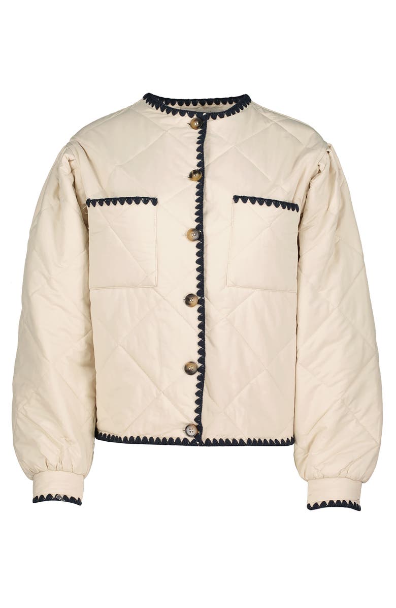 Bishop + Young Brooklyn Whipstitch Quilted Jacket, Alternate, color, Ivory