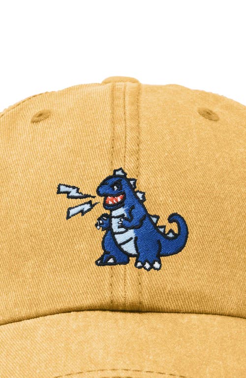 Dalix Big Lizard Cap In Washed Gold