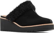 Donald Pliner Elate Faux Shearling Trim Wedge Mule