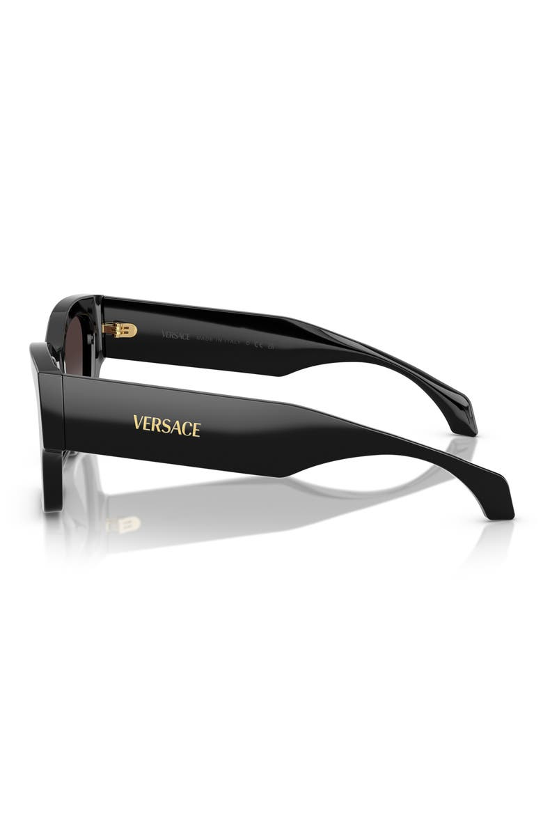 53mm Gradient Square Sunglasses, Alternate, color, BLACK / GREY GRADIENT