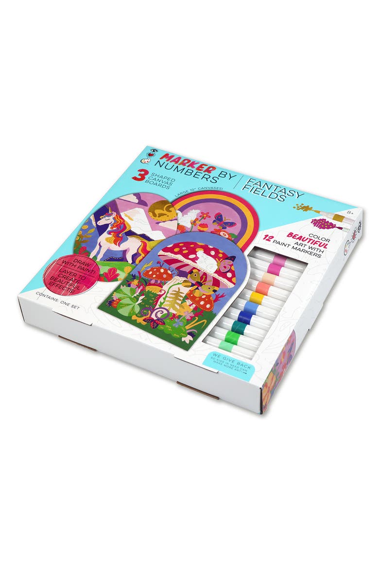 Fantasy Fields Marker-by-Number Playset, Alternate, color, MULTI