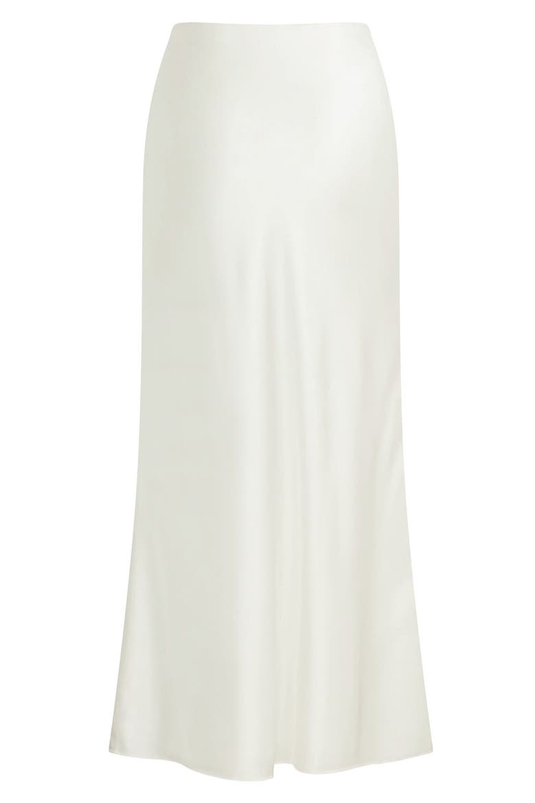 The Favorite Silk Blend Skirt, Alternate, color, IVORY