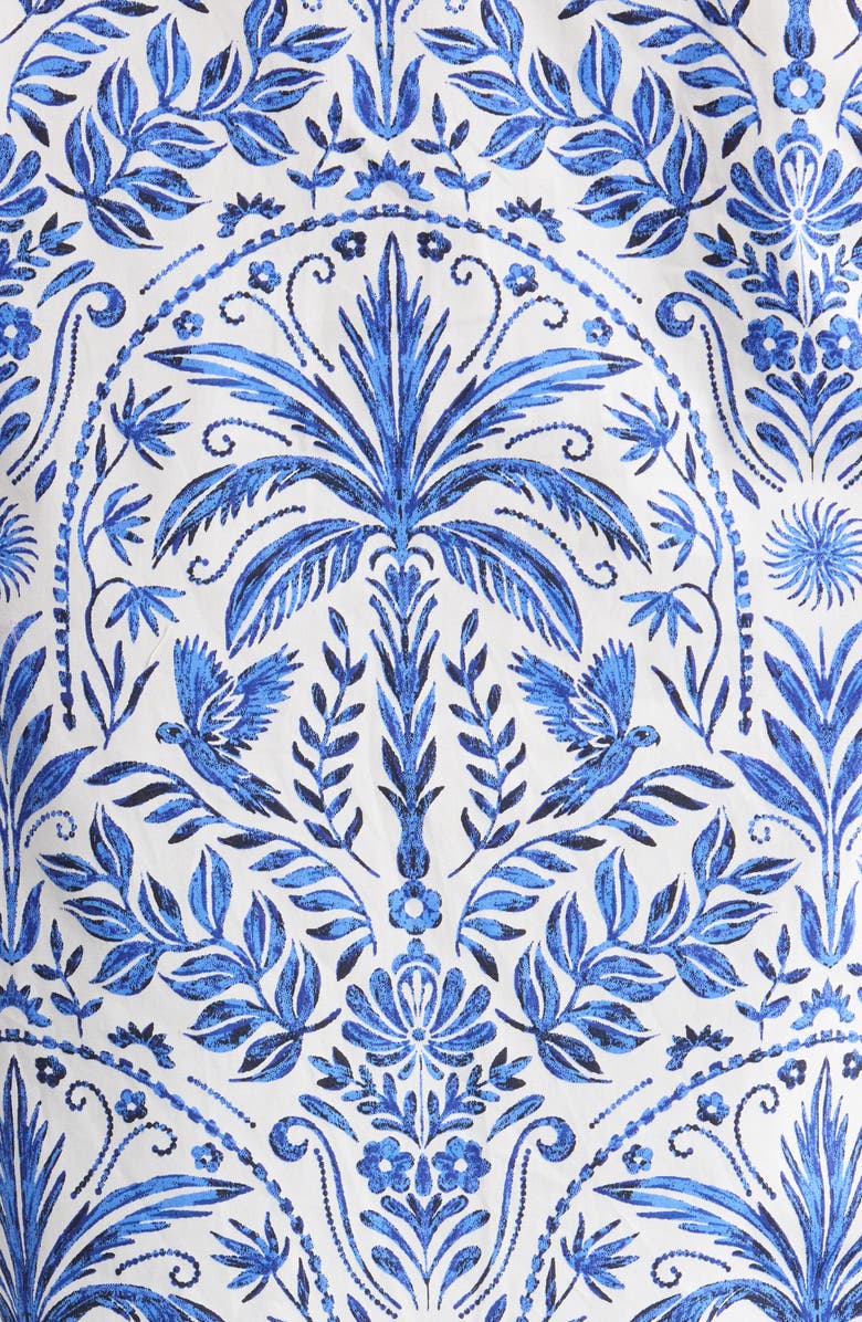 SUGARLIPS Romina Tropical Kirsa Sleeveless Shell Top, Alternate, color, Blue-White-Multi