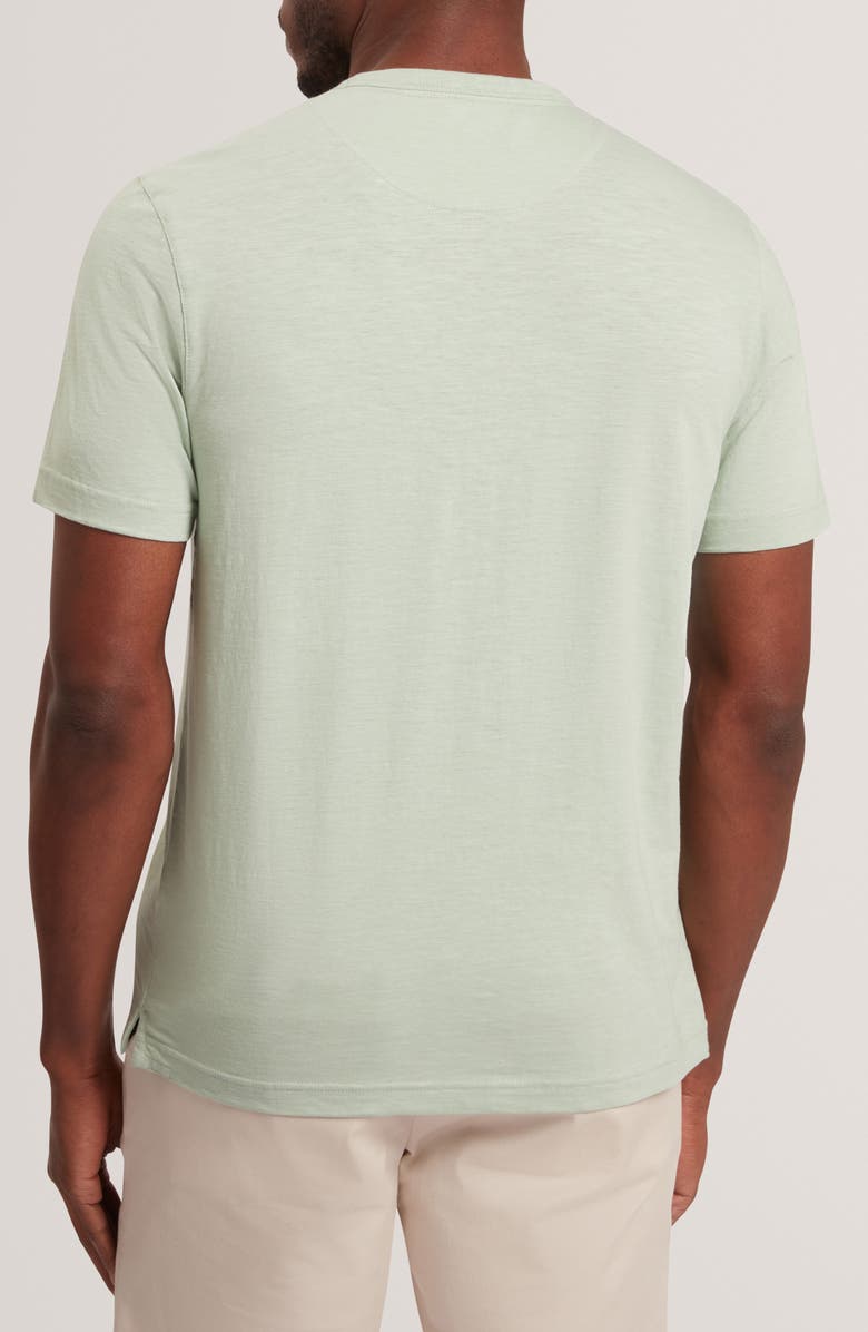 Ted Baker Bartol Cotton & Linen T-Shirt, Alternate, color, Mid Green