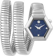 PHILIPP PLEIN $nake Hexagon Spiral Bracelet Watch, 24mm