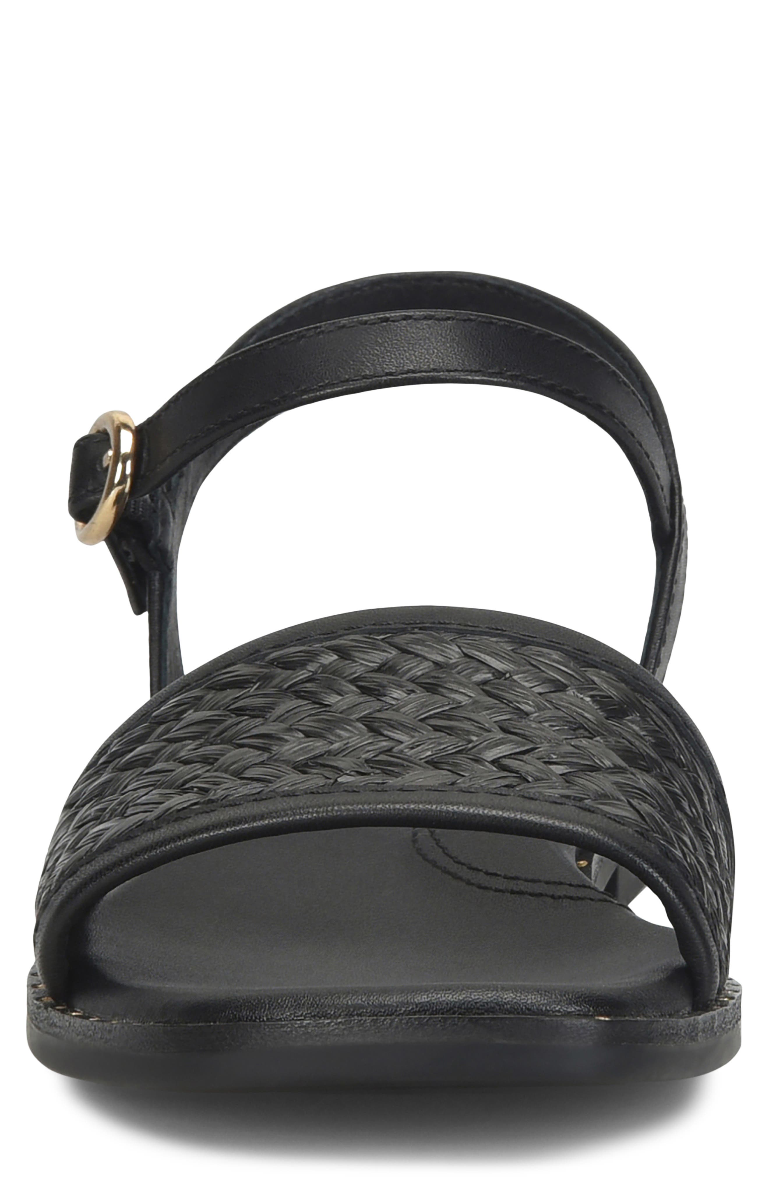 Söfft Elrose Ankle Strap Sandal, Alternate, color, True Black