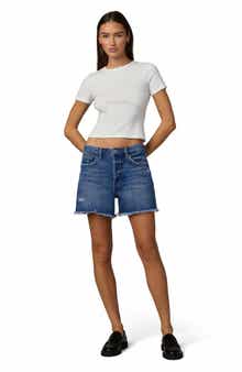 The Jessie High Waist Raw Hem Cutoff Shorts