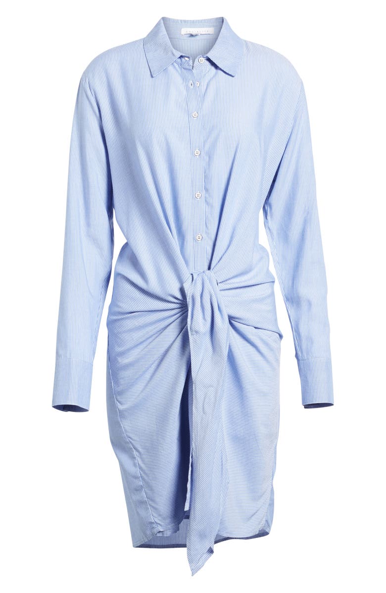 Socialite Knot Front Shirtdress, Alternate, color,