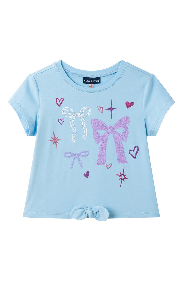 Andy & Evan Kids' Sequin Tee & Tulle Skirt, Alternate, color, 