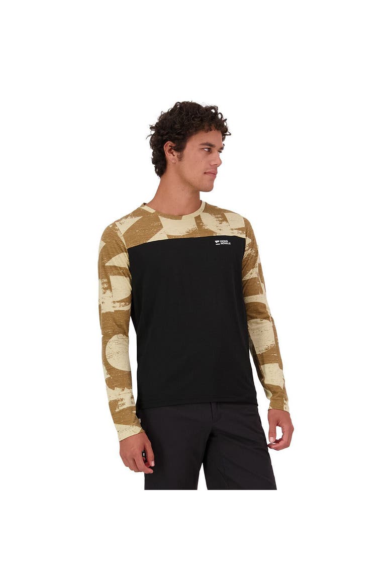 Diversion Merino Long-Sleeve Bike Jersey - Men's, Main, color, MR Grunge/Black